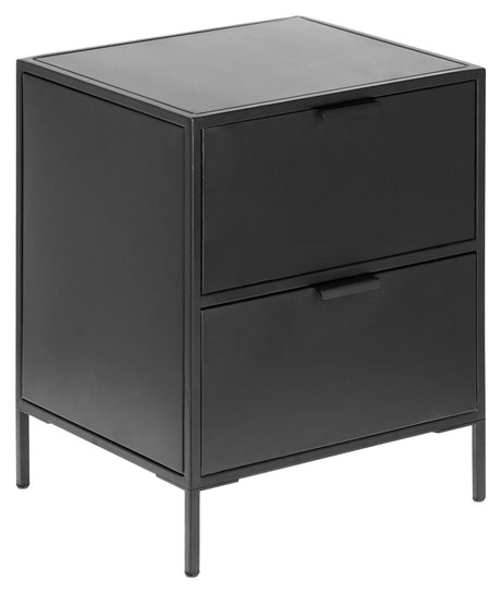 Kave Home Shantay Bedside Table Black Metal