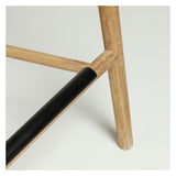 Sheryl bar stool SH: 69cm, Beige/Light Wood