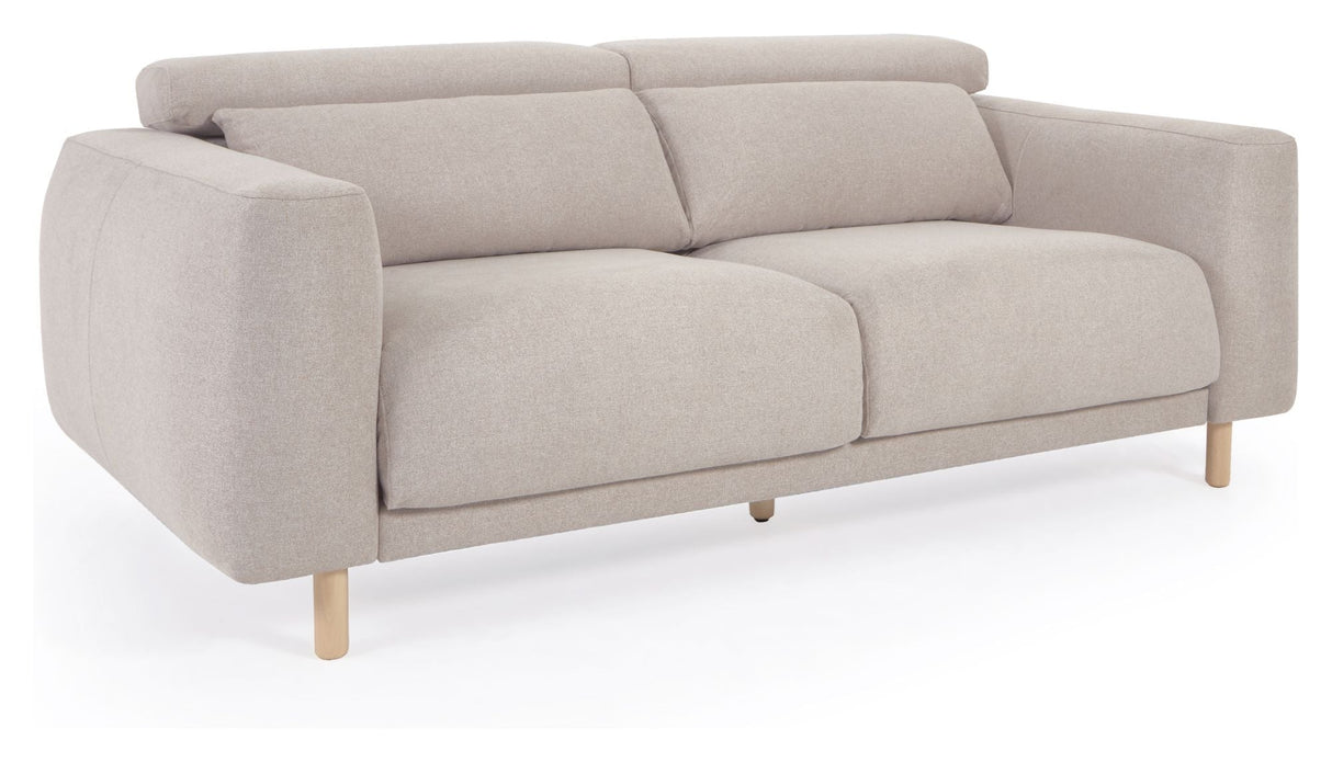 Singa 3-pers. Sofa, Beige Chenille