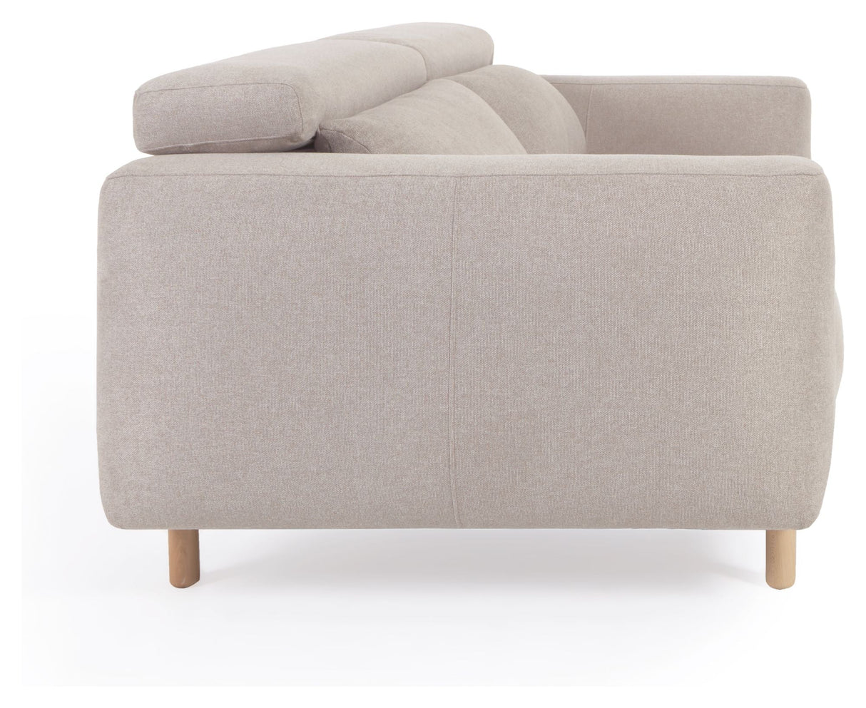 Singa 3-pers. Sofa, Beige Chenille