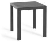 Sirley Garden table, 70x70, Dark gray aluminum