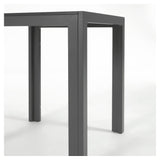 Sirley Garden table, 70x70, Dark gray aluminum