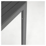 Sirley Garden table, 70x70, Dark gray aluminum