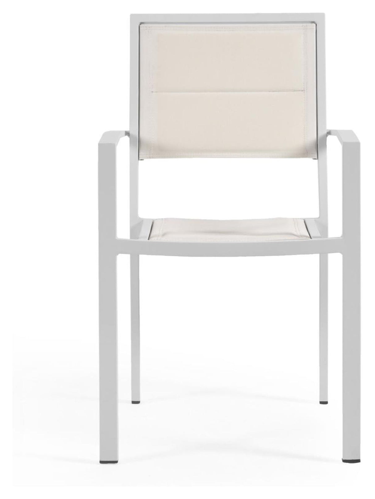 Sirley Garden Chair in aluminum/textiles, White