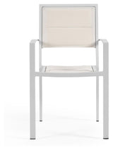 Sirley Garden Chair in aluminum/textiles, White