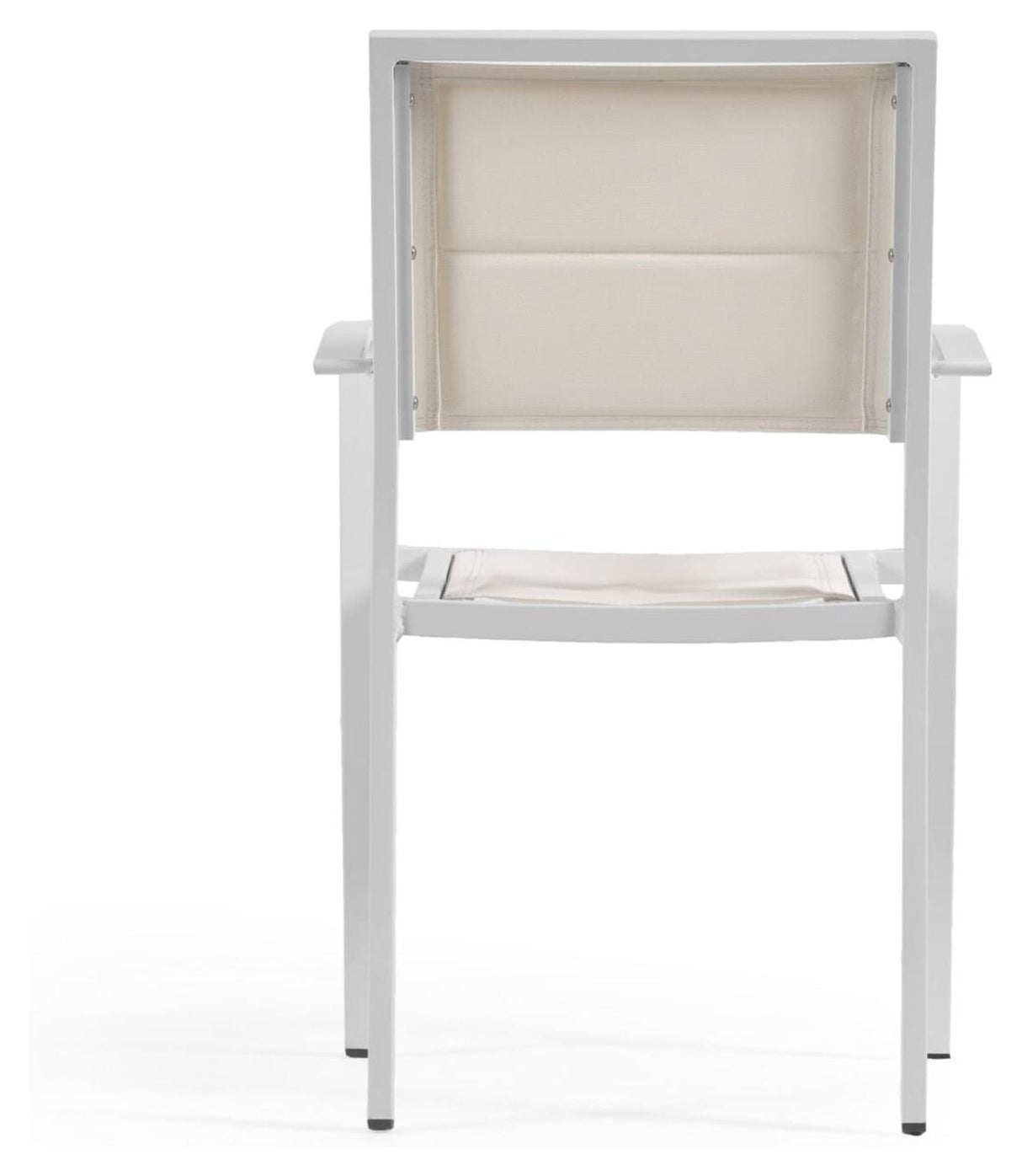 Sirley Garden Chair in aluminum/textiles, White