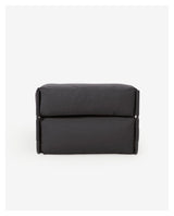 Square Chaise longue, black alu/dark gray