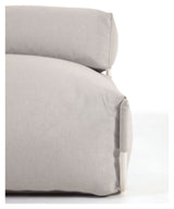 Square Lounge Chair, White Alu/Light Gray