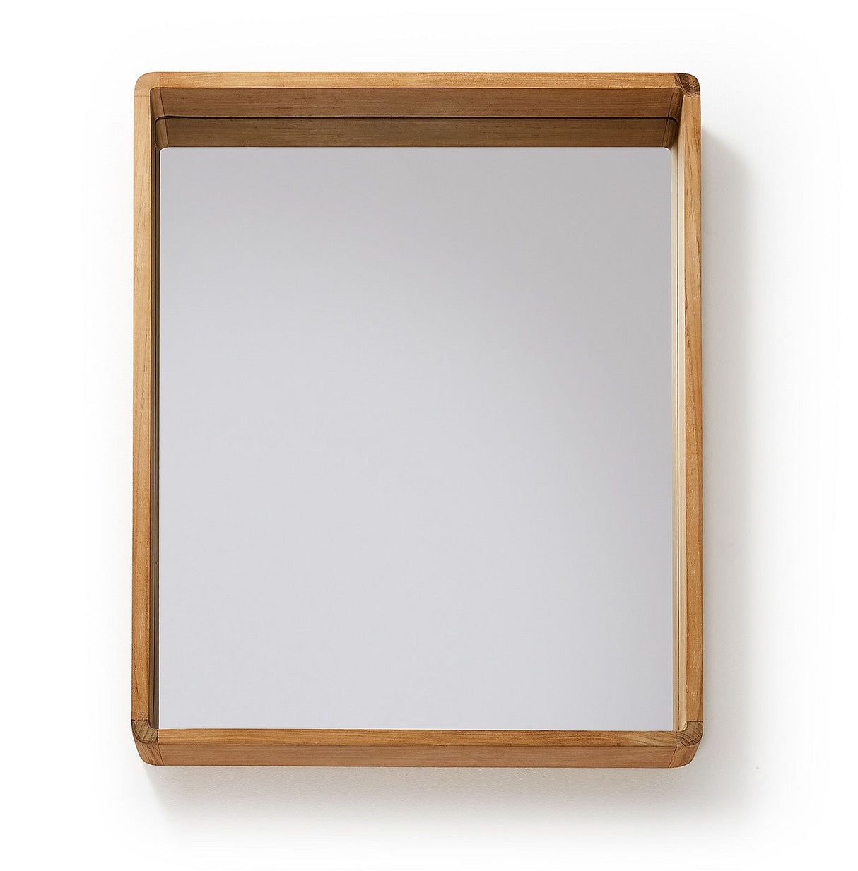 Sunday Mirror for Bathroom 80x65 Teak