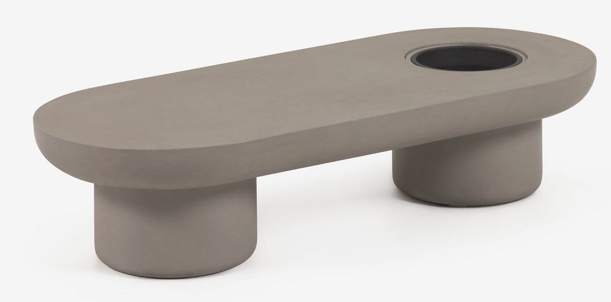 Taimi Lounge Table, 140x60, Concrete