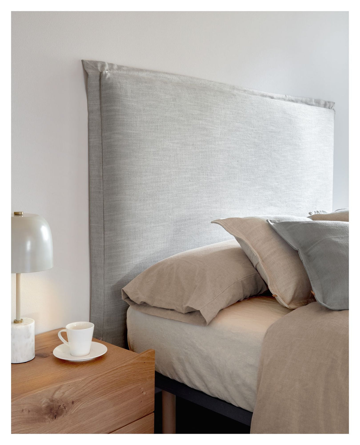 Tanit Bedwall, 160x100, Gray linen