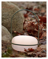 Tea Outdoor Table Lamp, Polythene/Green Metal