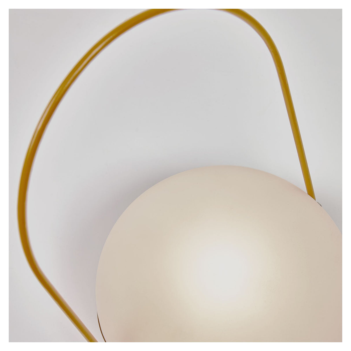 Tea Outdoor Table Lamp, Polythene/Yellow Metal