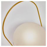 Tea Outdoor Table Lamp, Polythene/Yellow Metal