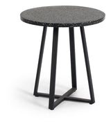 Tella Garden Table Black Terrazzo, Ø75