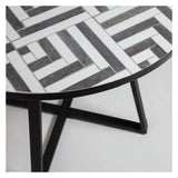 Tella Dining Table Black/White, Ø90