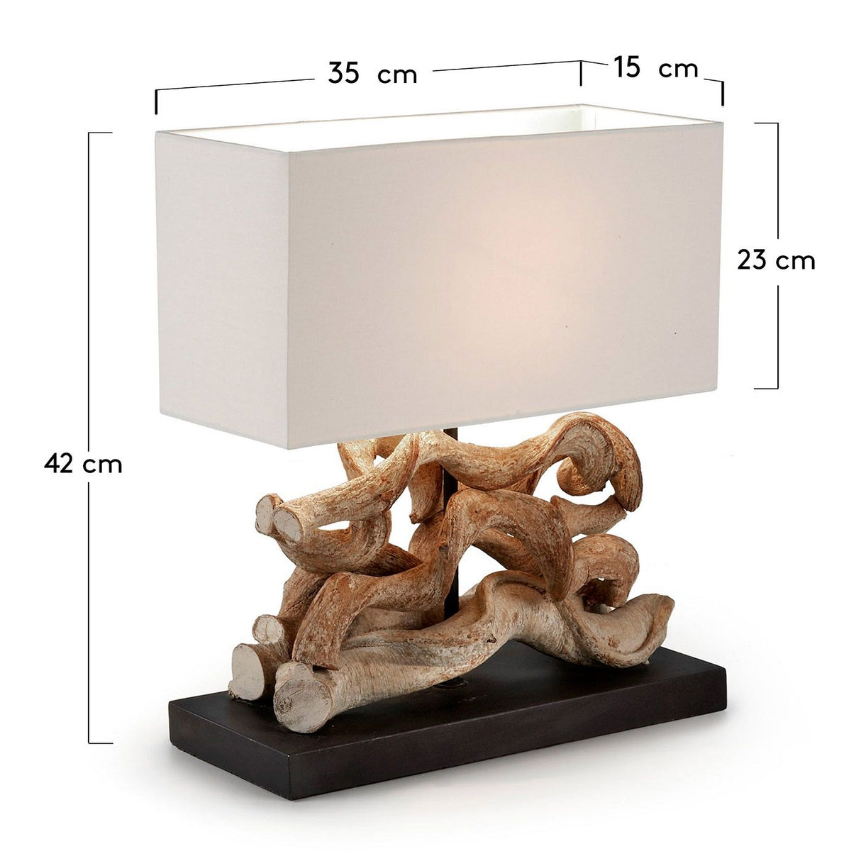 Temoc Table Lamp White Screen