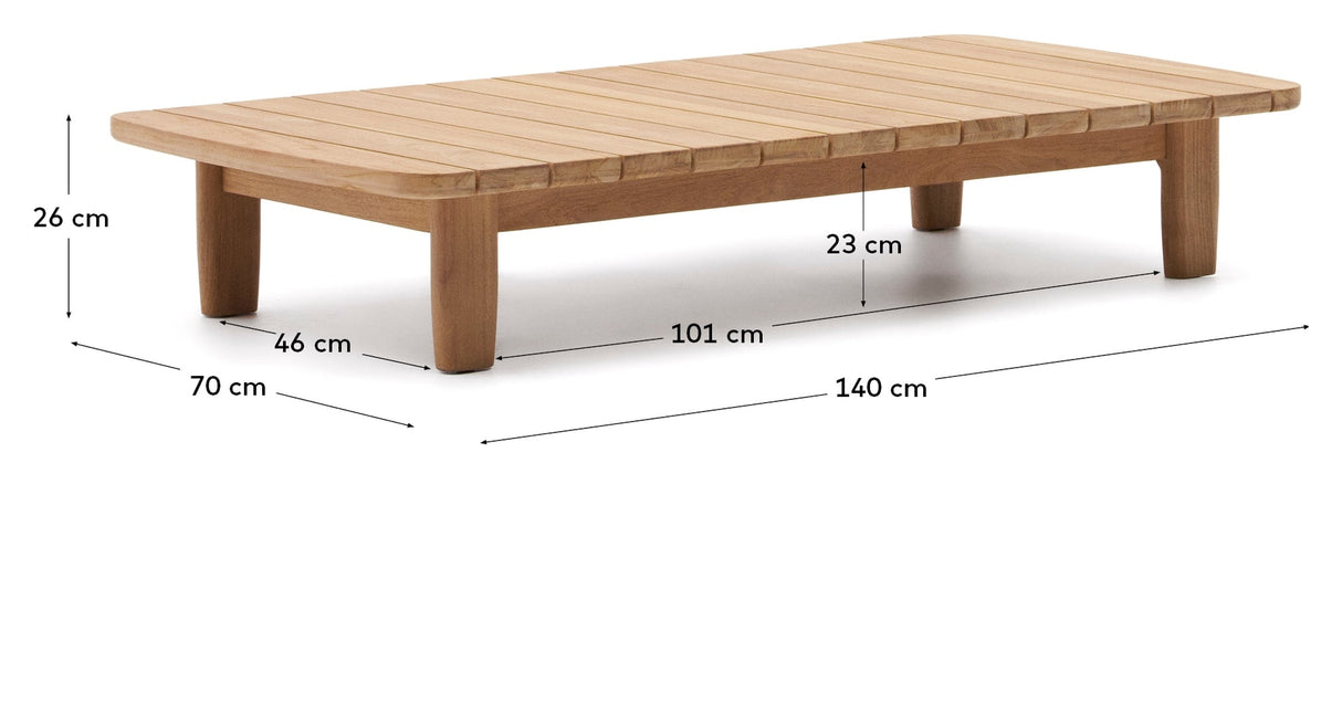 Tirant Café table 70x140mcm - teak wood