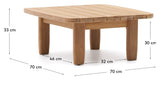 Tirant Café table 70x70cm - teak