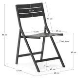 Torreta folding chair, black