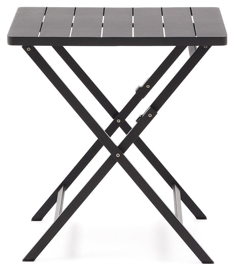 Torreta folding table, black 70 x 70 cm