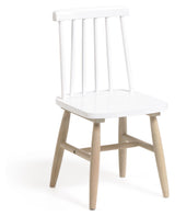 Tressia Children's chair in solid rubber wood, White/nature