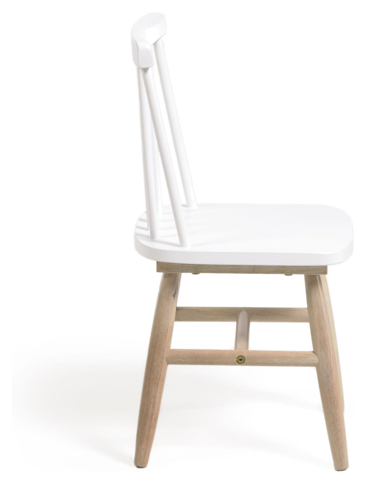 Tressia Children's chair in solid rubber wood, White/nature