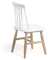 Tressia Children's chair in solid rubber wood, White/nature