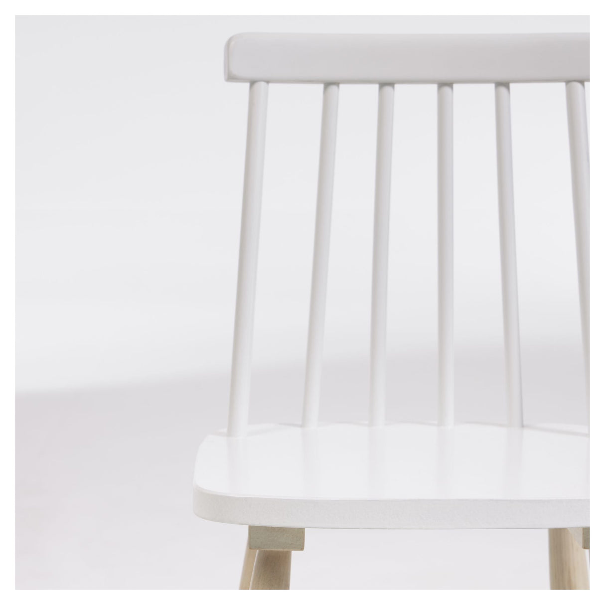 Tressia Children's chair in solid rubber wood, White/nature