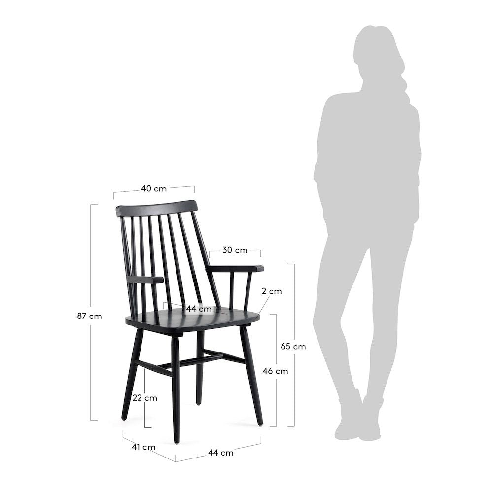 Tressia Dining Chair Black