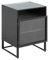 Trixie Bedside Table Black, 45x58