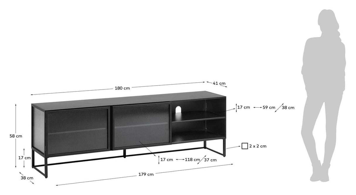 Trixie Table Black, B180