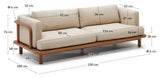 Turqueta, three-seater. Sofa