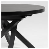 Vashti Dining table Black, Ø120/Ø160