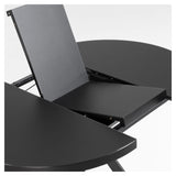 Vashti Dining table Black, Ø120/Ø160