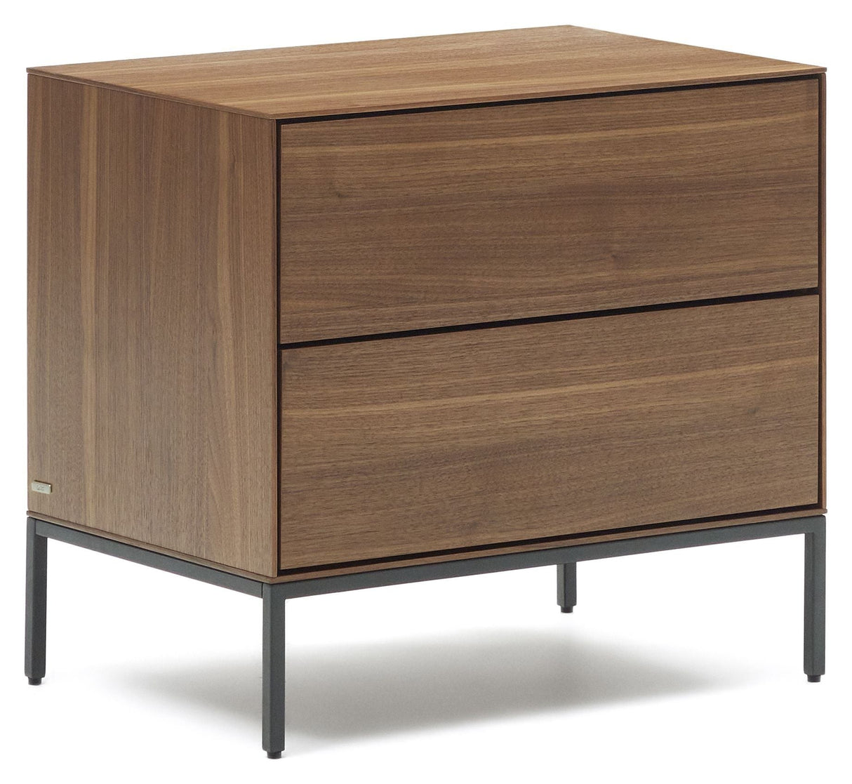 Vedrana Bedside Table, Walnut Define, 60x55