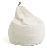 Vicka Children's Beanbag White Artificial Lambskin