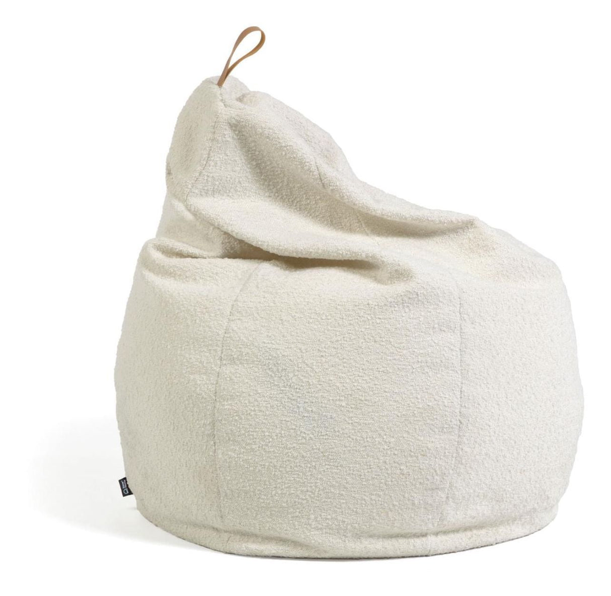 Vicka Children's Beanbag White Artificial Lambskin