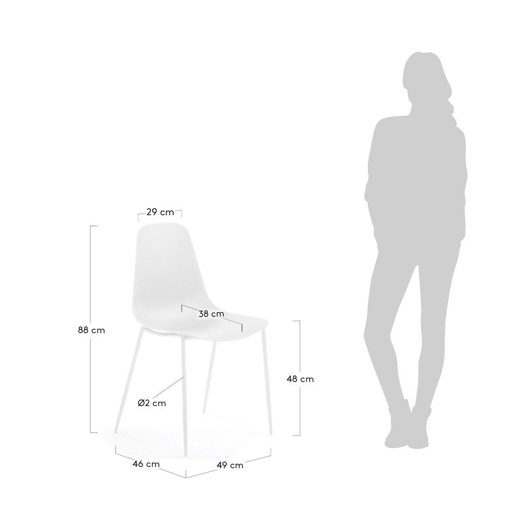 Wassu Dining chair, Pure White