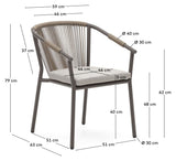 Xelida Garden Chair, Alu/Brown