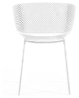 Yeray Garden Chair in recycled plastic, White