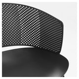 Yeray Garden Chair in recycled plastic, Black