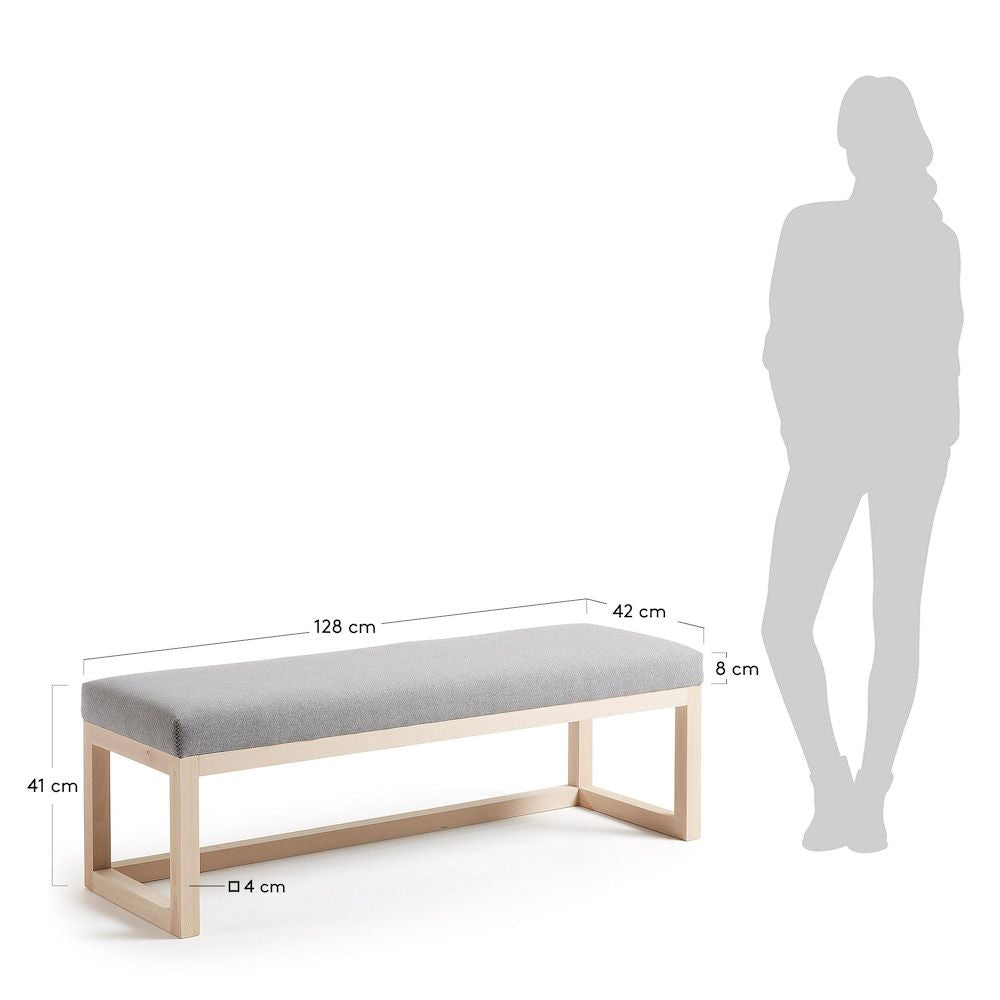 Yola Bench, Gray