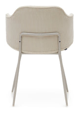 Yunia Dining chair with armrests, Beige velvet