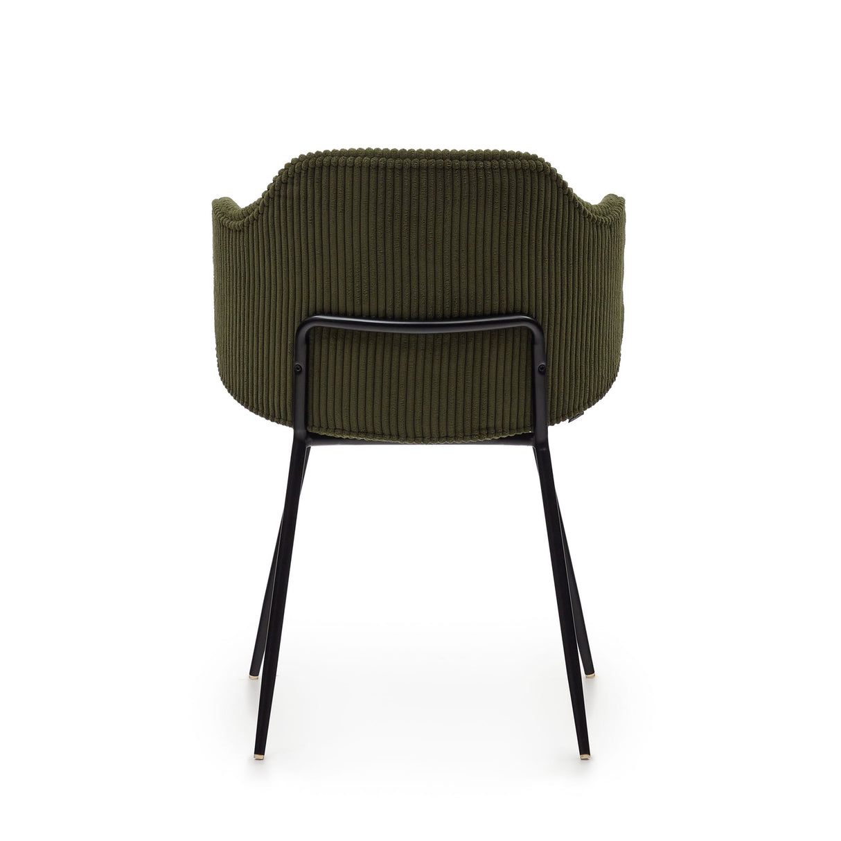 Yunia Dining chair with armrests, Green velvet