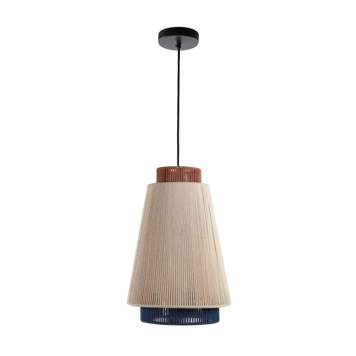 Yuvia Cotton Ceiling Lamp, Beige