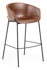 Zadine Barstool Brown Leatherette