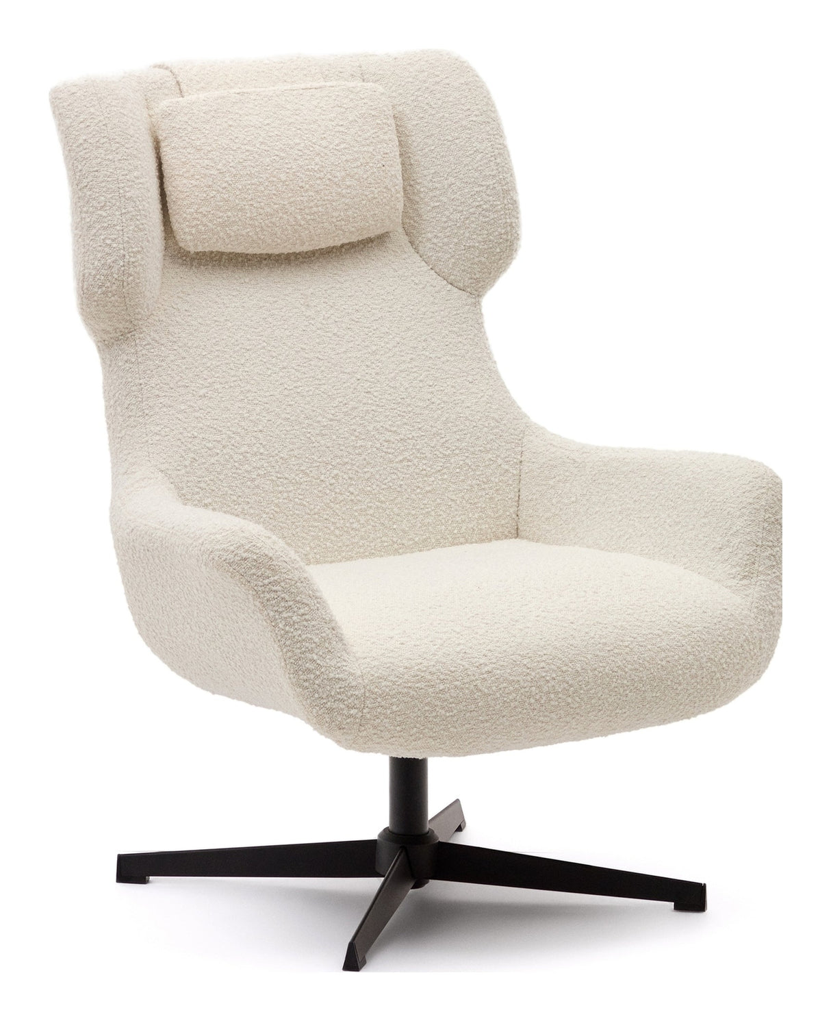 Zalina Armchair with turn, White Shearling