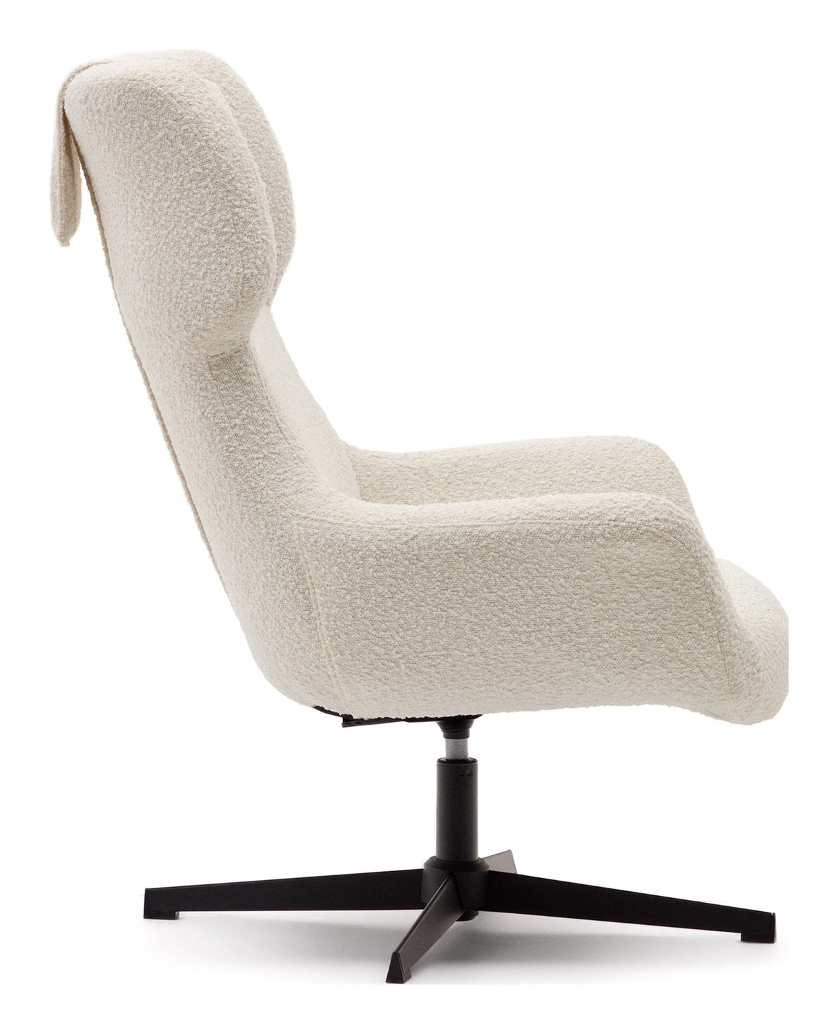 Zalina Armchair with turn, White Shearling