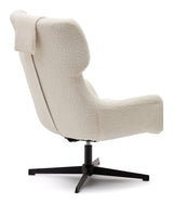 Zalina Armchair with turn, White Shearling